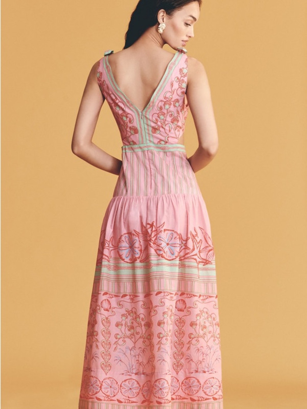 FARM Rio Pink Embroidered Cutout Maxi Dress - Picture 3 of 3